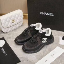 Кроссовки женские Chanel A129062 чёрные