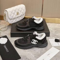 Кроссовки женские Chanel A129062 чёрные