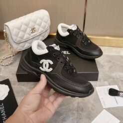 Кроссовки женские Chanel A129062 чёрные