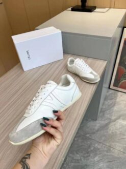 Кроссовки Celine Jogger Low Lace-Up In Calfskin & Suede Calfskin White Wht