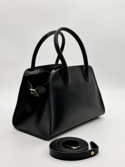 Сумка The Row Soft Margaux in Leather Black (два размера 26 и 40 см)