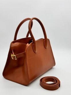 Сумка The Row Soft Margaux in Leather 26/18 см Brown