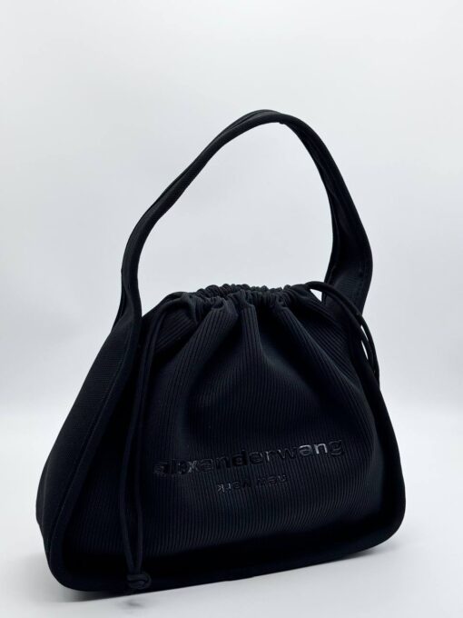 Женская сумка Alexander Wang A129584 тканевая 38/30 см черная - фото 1