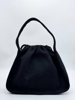 Женская сумка Alexander Wang A129584 тканевая 38/30 см черная