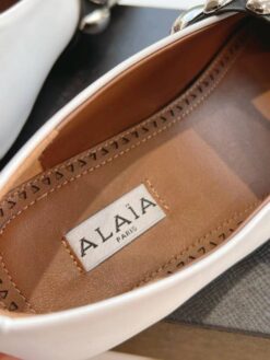 Балетки Alaia Ballet Flats on Lambskin Premium AA3A031 White