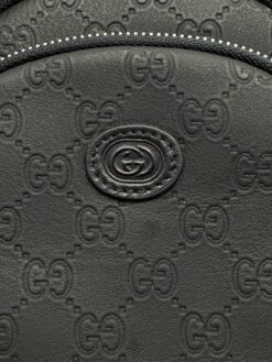 Мужская сумка Gucci A130089 кожаная чёрная 31,5:16 см