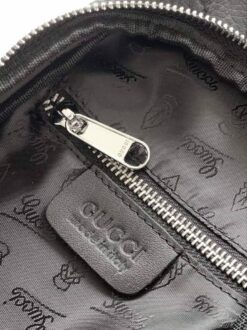 Мужская сумка Gucci A130089 кожаная чёрная 31,5:16 см