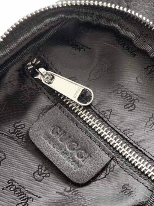 Мужская сумка Gucci A130089 кожаная чёрная 31,5:16 см - фото 11