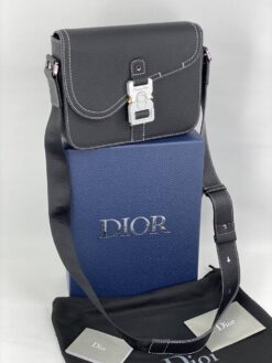 Сумка-мессенджер Christian Dior Saddle Unisex 1ADPO049YKK-0 черная 23/18/7 см