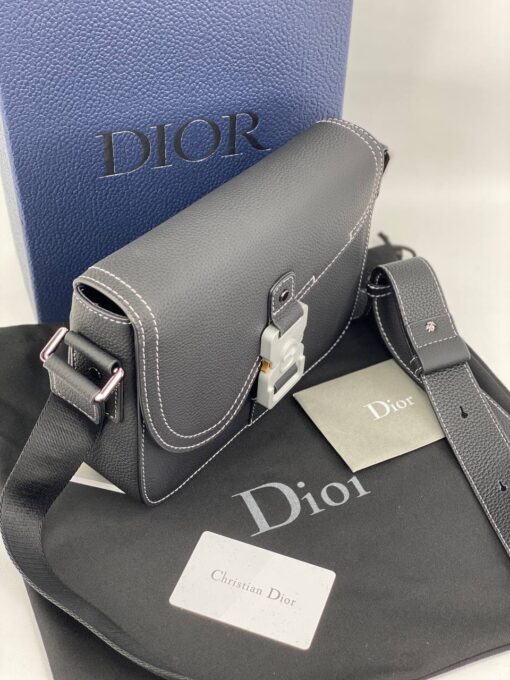 Сумка-мессенджер Christian Dior Saddle Unisex 1ADPO049YKK-0 черная 23/18/7 см - фото 7