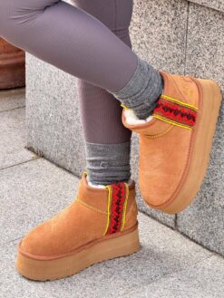 Угги женские UGG Ultra Mini Hi Platform SS25 Chestnut