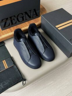 Ermenegildo Zegna Triple Stitch Winter Lo A130492 Blue