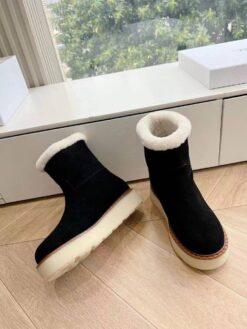 Prada Suede Booties 1T729N Premium Black