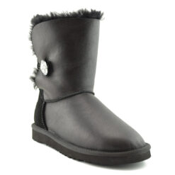 Угги женские UGG Bailey Button Bling Metallic Black (осталось два размера: 36, 37)