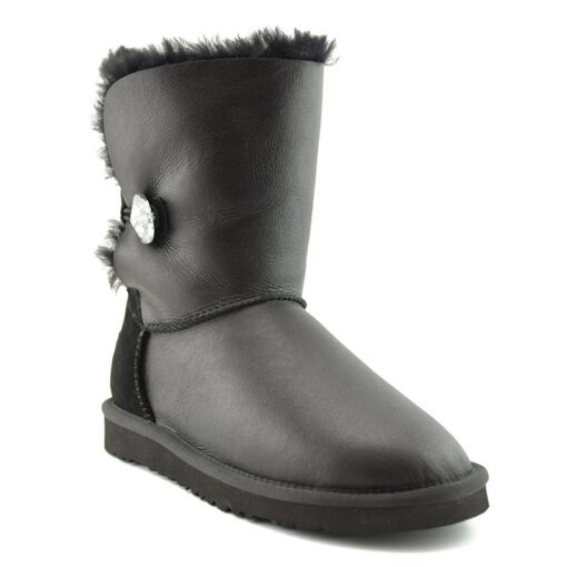 Угги женские UGG Bailey Button Bling Metallic Black (осталось два размера: 36, 37) - фото 4