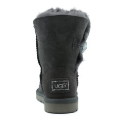 Угги женские UGG Bailey Button Bling Suede Grey (остался один размер 38)