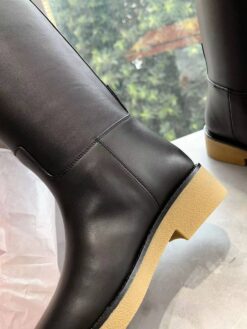 Сапоги осенние женские Hermes Faustine Boot H222087Z Premium Black