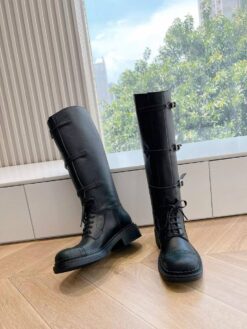 Сапоги Miu Miu Leather Boots 5W315E From The Runway Premium Black