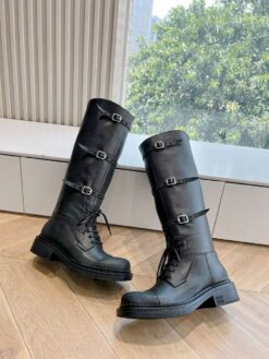 Сапоги Miu Miu Leather Boots 5W315E From The Runway Premium Black