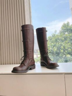 Сапоги Miu Miu Leather Boots 5W315E From The Runway Premium Brown