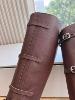 Сапоги Miu Miu Leather Boots 5W315E From The Runway Premium Brown