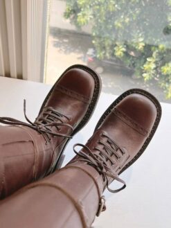 Сапоги Miu Miu Leather Boots 5W315E From The Runway Premium Brown