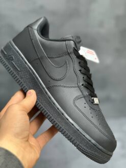 Кроссовки Nike Air Force 1 Low A132336 All Black зимние с мехом