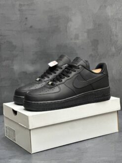 Кроссовки Nike Air Force 1 Low A132336 All Black зимние с мехом