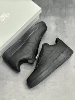 Кроссовки Nike Air Force 1 Low A132336 All Black зимние с мехом