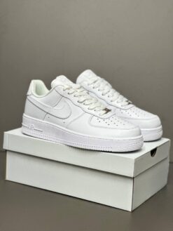 Кроссовки Nike Air Force 1 Low A132356 All White зимние с мехом