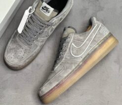 Кроссовки Nike Air Force 1 Low A132366 Grey зимние с мехом