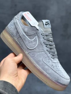 Кроссовки Nike Air Force 1 Low A132366 Grey зимние с мехом