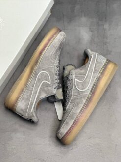 Кроссовки Nike Air Force 1 Low A132366 Grey зимние с мехом