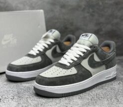 Кроссовки Nike Air Force 1 Low A132386 Grey зимние с мехом