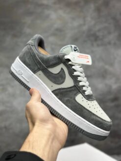 Кроссовки Nike Air Force 1 Low A132386 Grey зимние с мехом