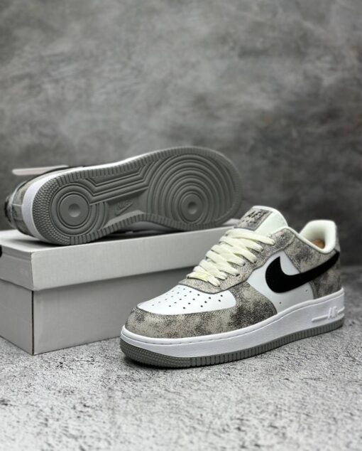 Кроссовки Nike Air Force 1 Low A132397 Grey зимние с мехом - фото 4