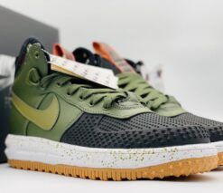 Кроссовки Nike Air Force 1 Lunar Duckboot Khaki зимние с мехом