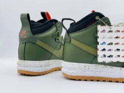 Кроссовки Nike Air Force 1 Lunar Duckboot Khaki зимние с мехом