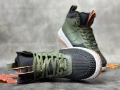 Кроссовки Nike Air Force 1 Lunar Duckboot Green зимние с мехом