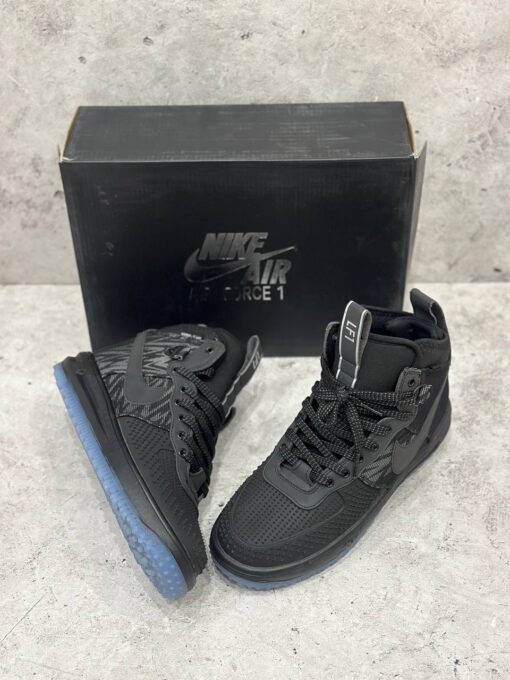 Кроссовки Nike Air Force 1 Lunar Duckboot Black Gry - фото 6