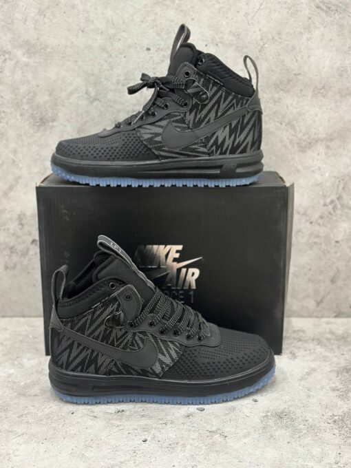 Кроссовки Nike Air Force 1 Lunar Duckboot Black Gry - фото 3