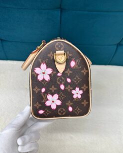 Женская сумка Louis Vuitton LV x TM Speedy 25 Premium Brown в цветочек 25-20/15 см