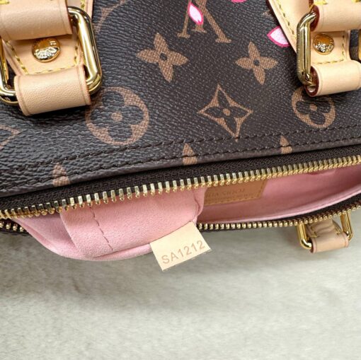 Женская сумка Louis Vuitton LV x TM Speedy 25 Premium Brown в цветочек 25-20/15 см - фото 7