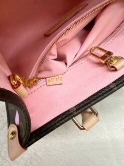 Женская сумка Louis Vuitton LV x TM OnTheGo PM Premium Brown в цветочек 25-18/10 см