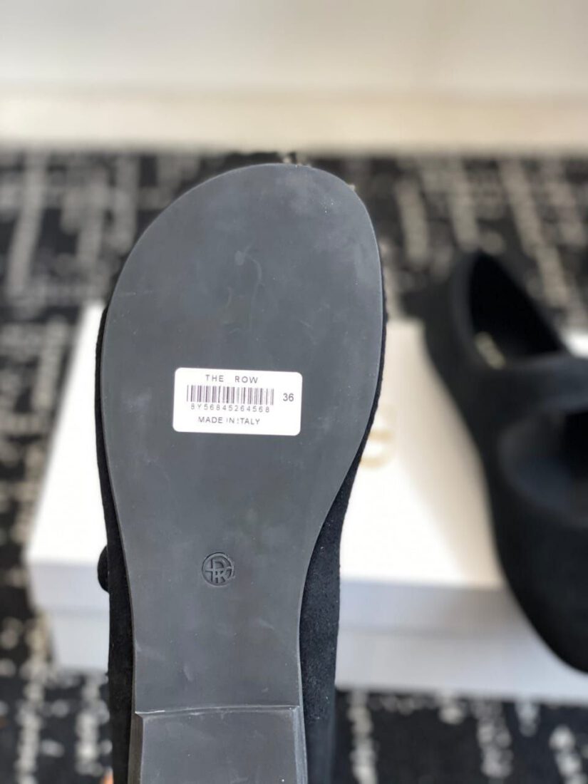 Балетки The Row Slip On Shoe in Suede A134424 Premium Black фото 5 Балетки The Row Slip On Shoe in Suede A134424 Premium Black - фото 5