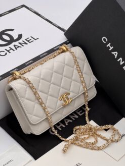 Женская сумка Chanel 20/12 см бежевая A136902