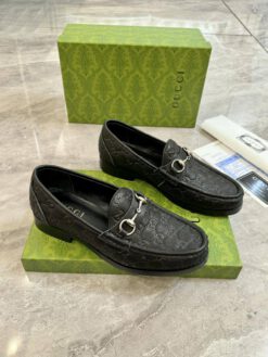 Лоферы мужские Gucci 134738 чёрные