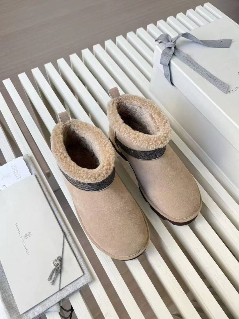 Угги Brunello Cucinelli 252MZSFG Suede Premium Beige фото 6 Угги Brunello Cucinelli 252MZSFG Suede Premium Beige - фото 6