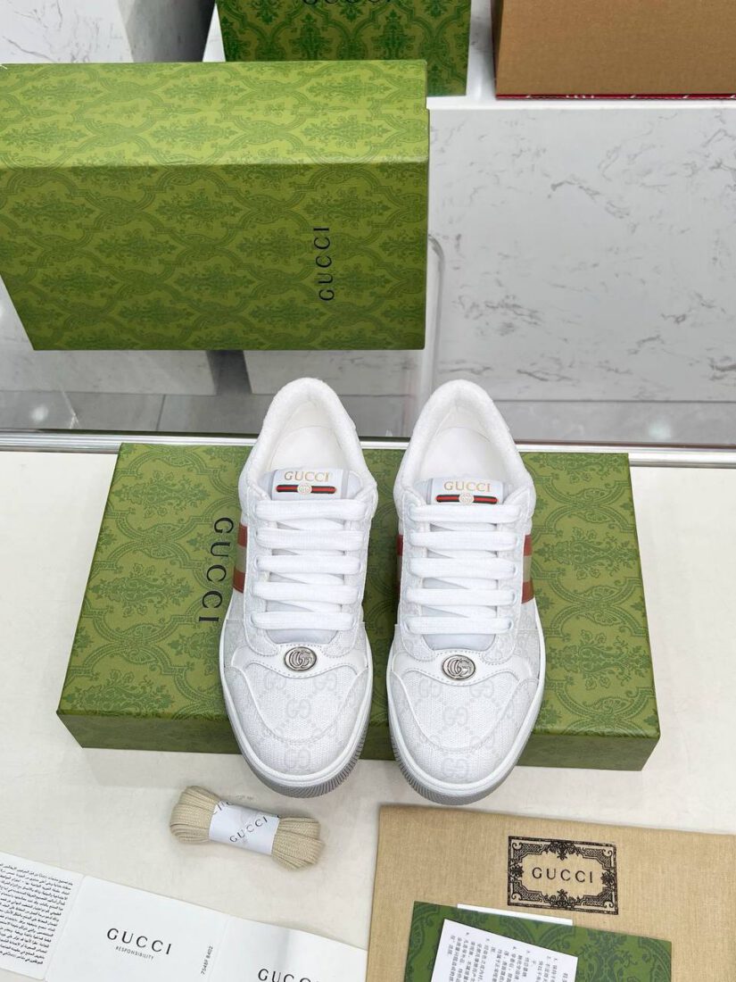 Кроссовки Gucci Screener 838873-135066 Premium White фото 3 Кроссовки Gucci Screener 838873-135066 Premium White - фото 3