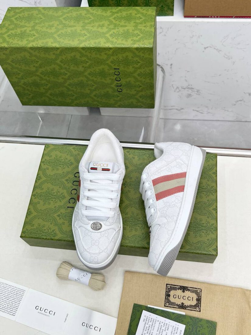 Кроссовки Gucci Screener 838873-135066 Premium White фото 5 Кроссовки Gucci Screener 838873-135066 Premium White - фото 5